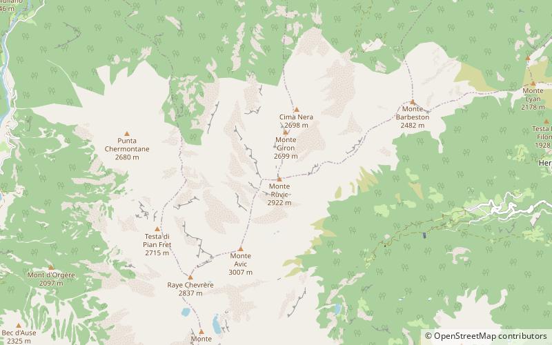 Mont Avic location map