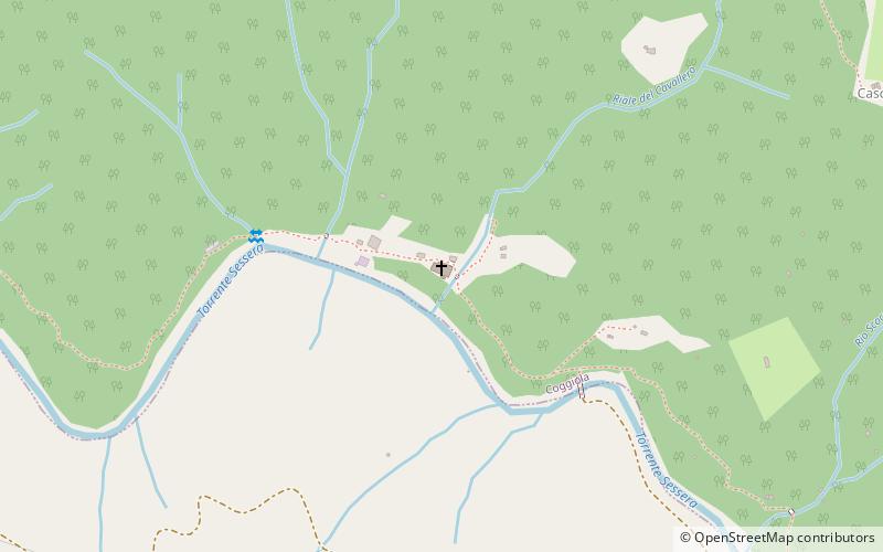 Cavallero sanctuary location map
