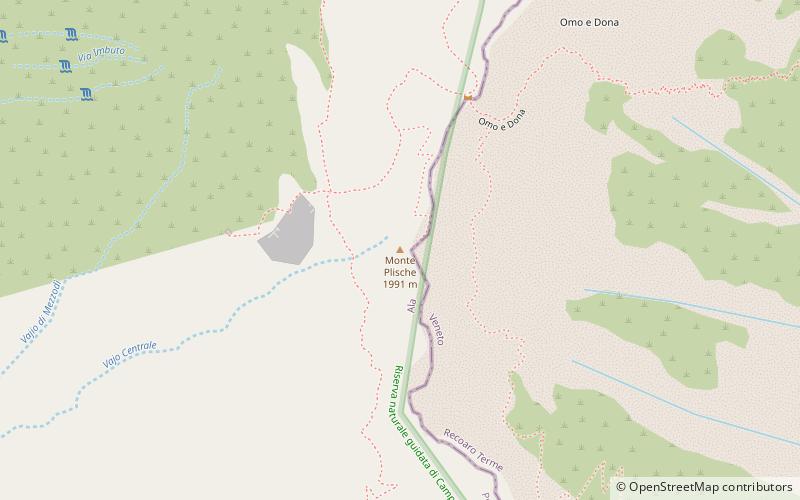 Monte Plische location map