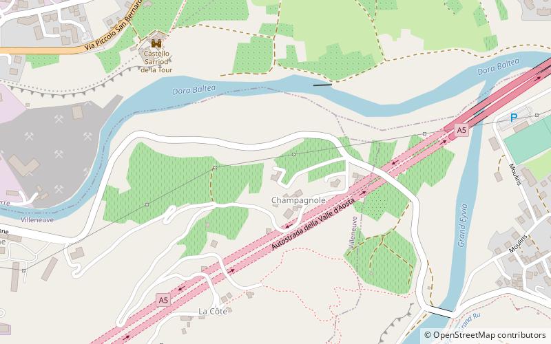 Sarriod de la Tour Castle location map