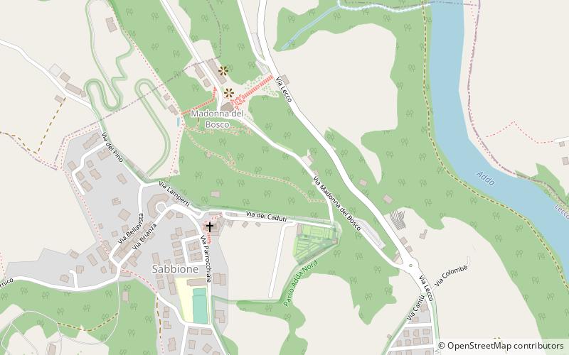 Madonna del Bosco location map