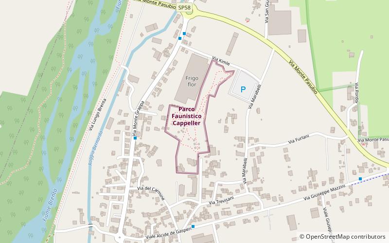 Parco Faunistico Cappeller location map