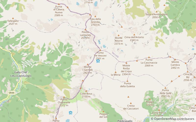 Rifugio Alfredo Rivetti location map
