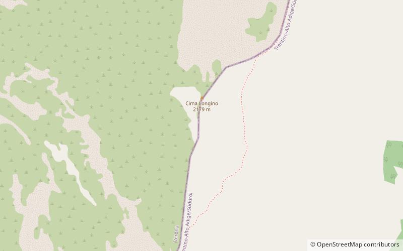 Cima delle Pozzette location map