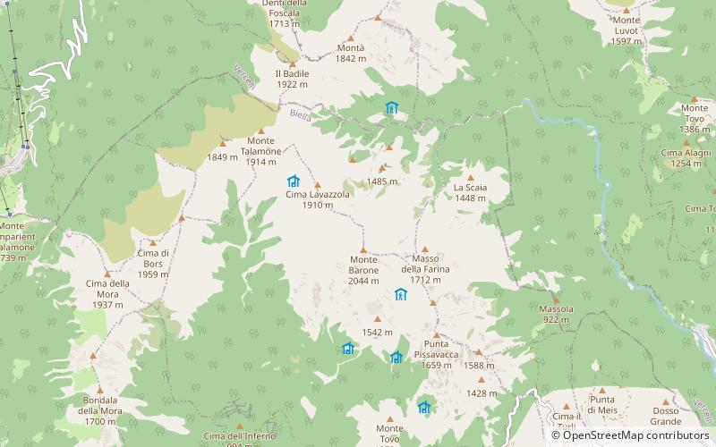 Monte Barone location map
