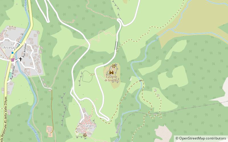 Graines Castle location map