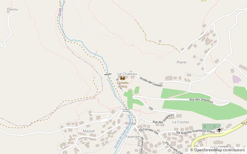 Castello di Nus location map