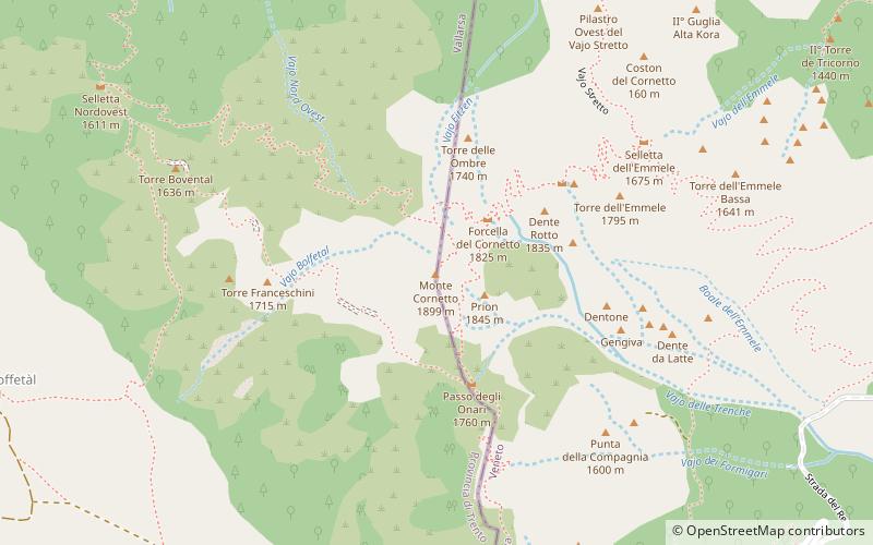 Monte Cornetto location map