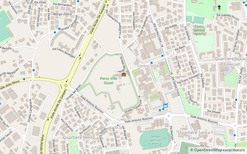 Parco Villa Giusti location map
