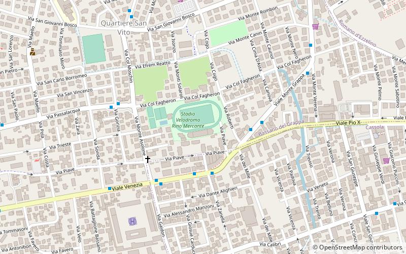 stade rino mercante bassano del grappa location map