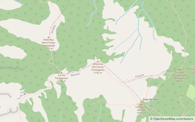 Corna Trentapassi location map