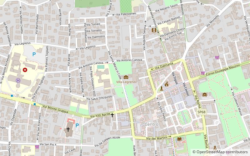 villa legrenzi montebelluna location map