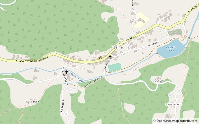 Posina location map