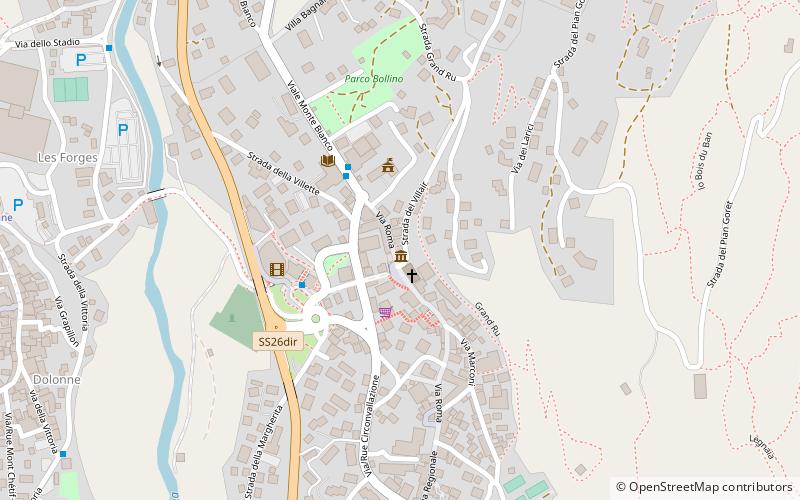 societa guide alpine di courmayeur location map