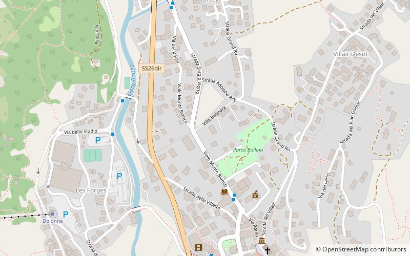 parco bollino courmayeur location map