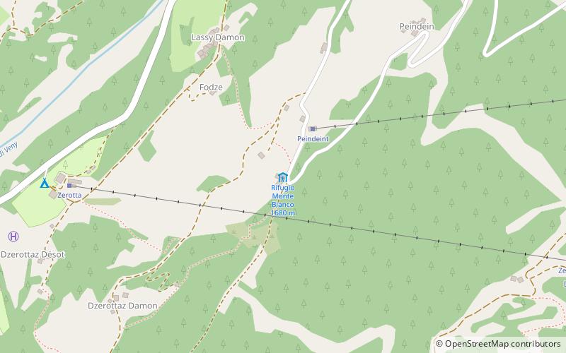Rifugio Monte Bianco location map