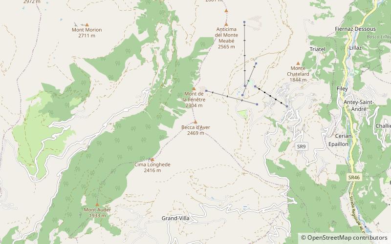 Becca d'Aver location map