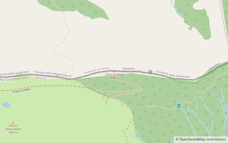 Monte Tombea location map