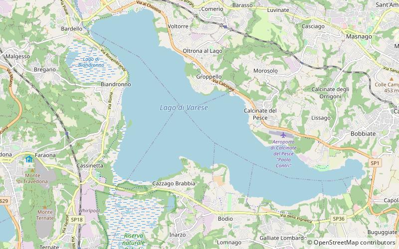 Lago di Varese location map