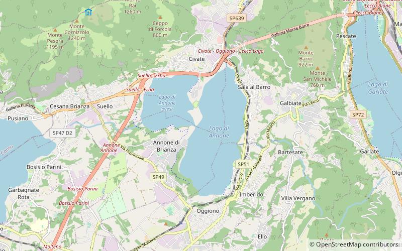 Lac d'Annone location map
