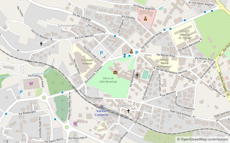 Villa Recalcati location map