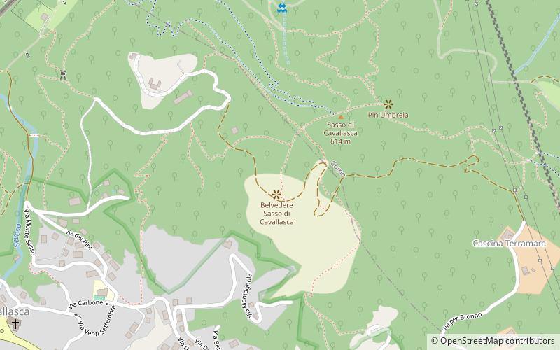 Monte Sasso location map