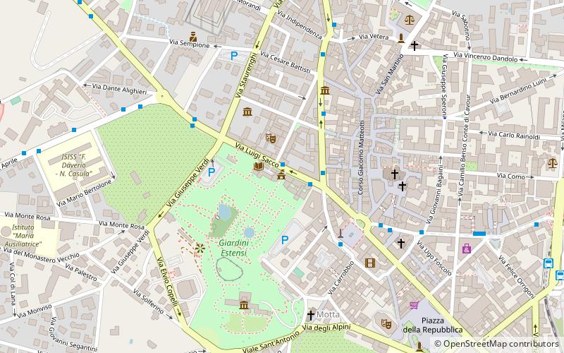 Palazzo Estense location map