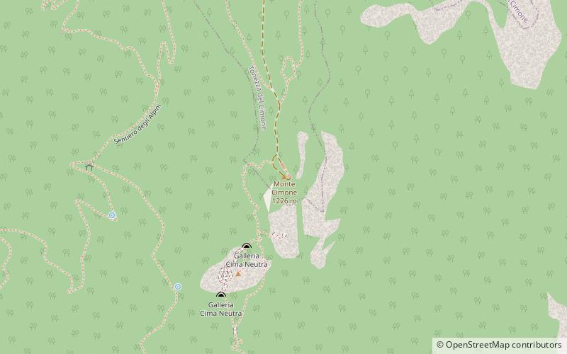 Monte Cimone di Tonezza location map