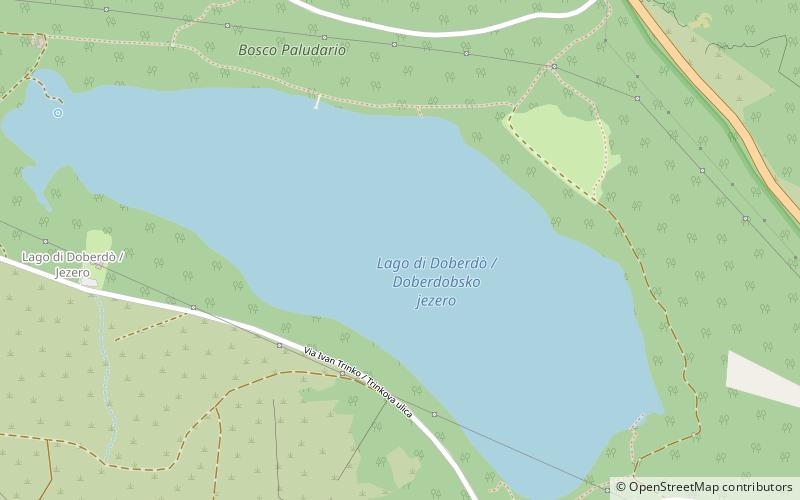 Lac de Doberdò location map