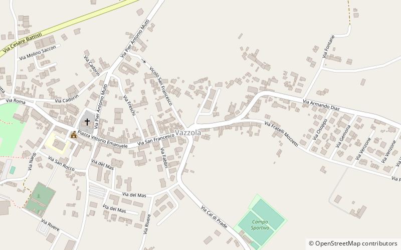 Vazzola location map