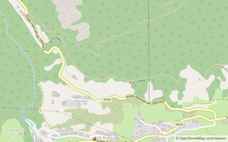 Dolina Valpelline location map