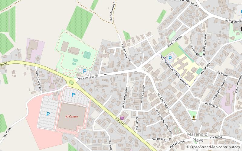 Mareno di Piave location map