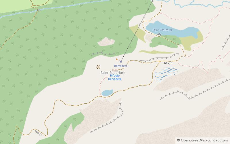 rifugio belvedere ayas location map