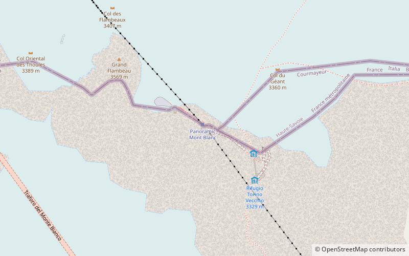 Punta Helbronner location map