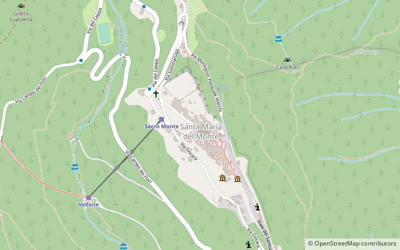 Sacro Monte di Varese location map