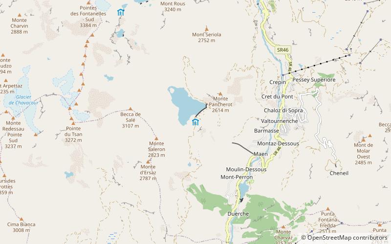 Refuge Barmasse location map
