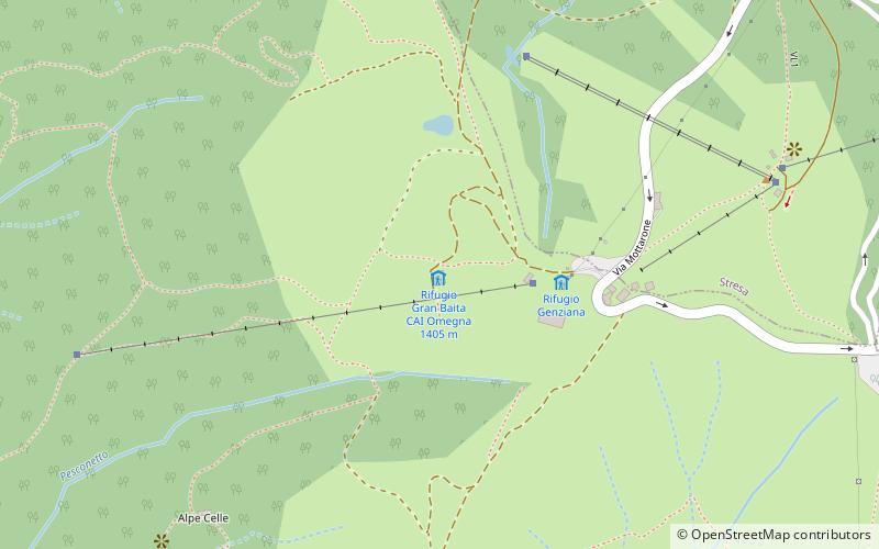 rifugio gran baita cai omegna location map