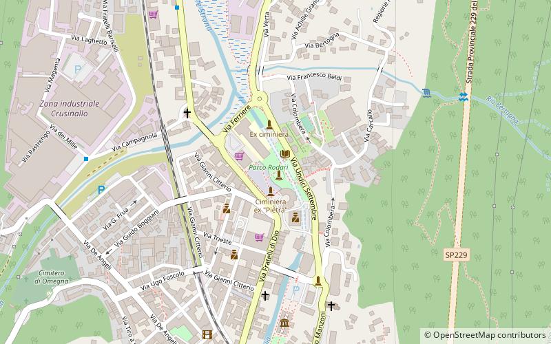 parco rodari omegna location map