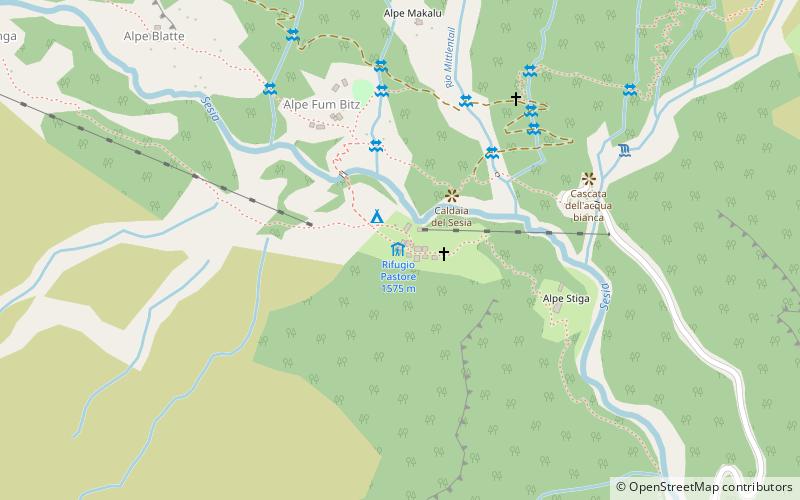 rifugio pastore location map
