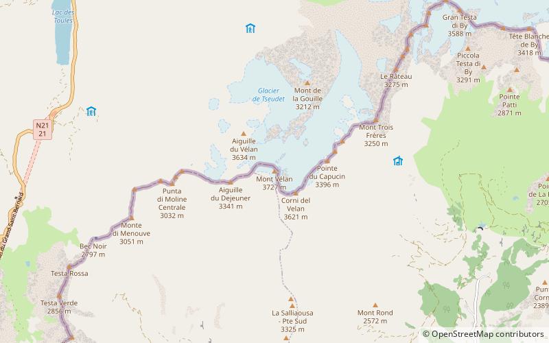 Mont Vélan location map