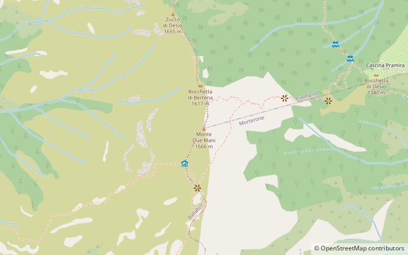 Monte Due Mani location map