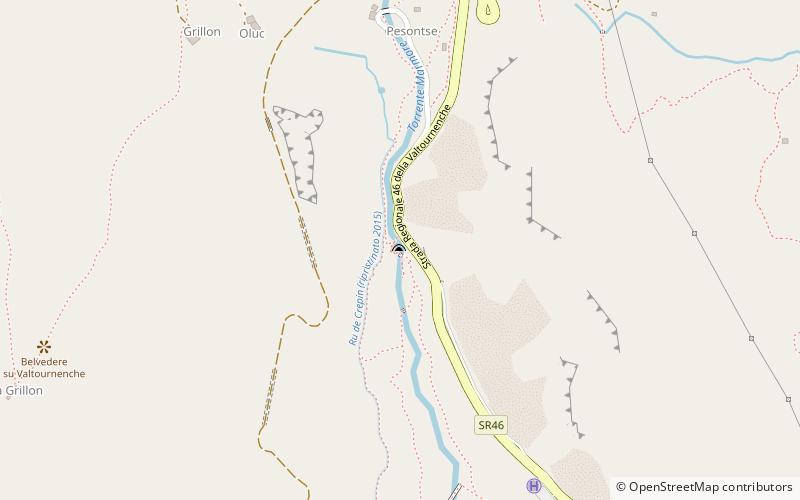 gouffres des busserailles breuil cervinia location map