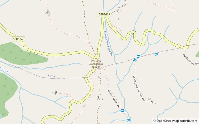 Passo di Croce Domini location map
