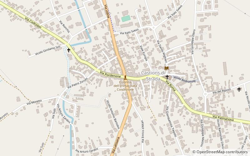 Castions di Strada location map
