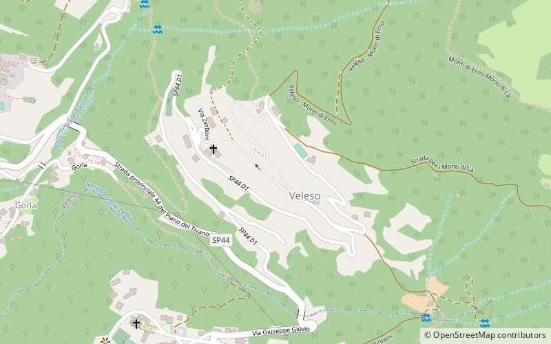 Veleso location map
