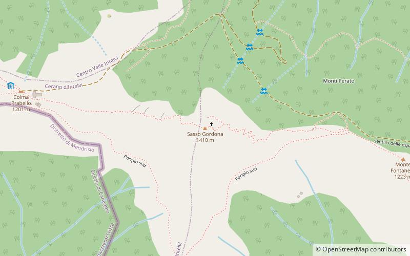 Sasso Gordona location map