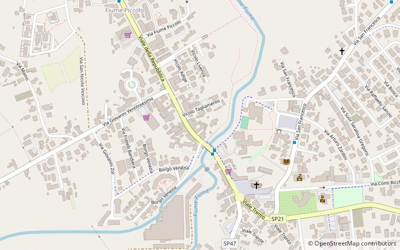Fiume Veneto location map