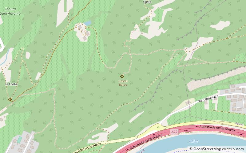 Castel Barco location map