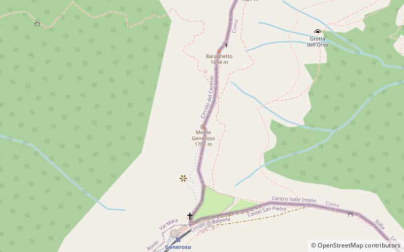 Monte Generoso location map