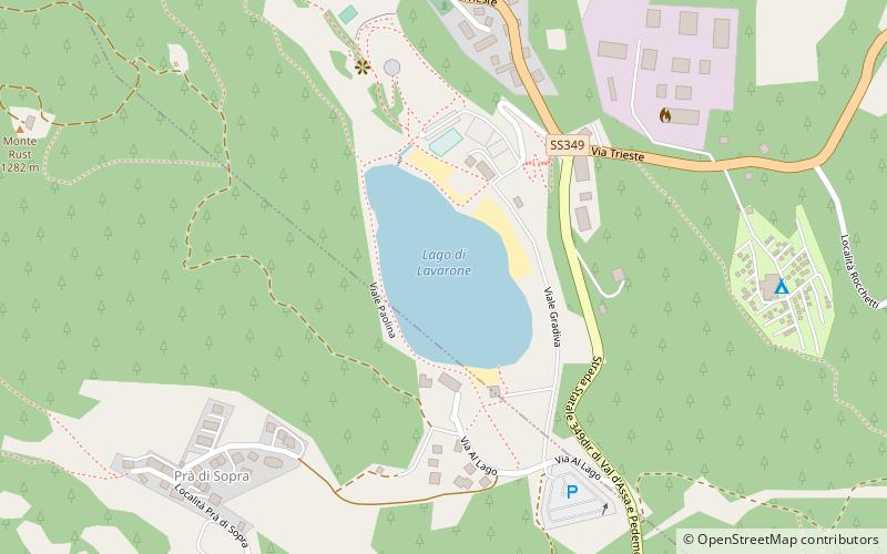 Lac de Lavarone location map